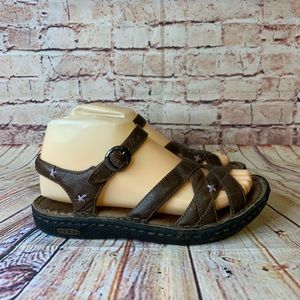 Keen “Bird” Brown Leather Strappy Sandals Sz 7